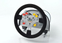 RS steering wheel in genuine leather, equipped with 6 high quality buttons and a F1 style gearbox with two aluminum shifting paddles